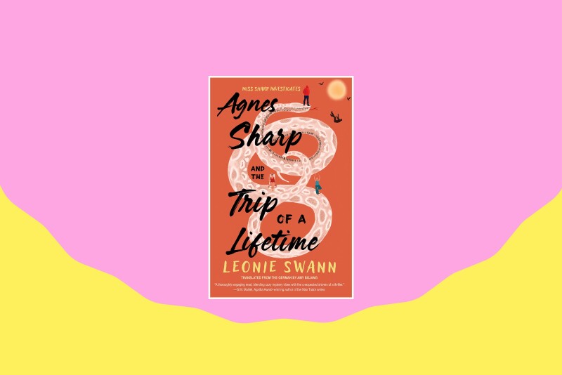 Orange cover of "Agnes Sharp" with title written in black script