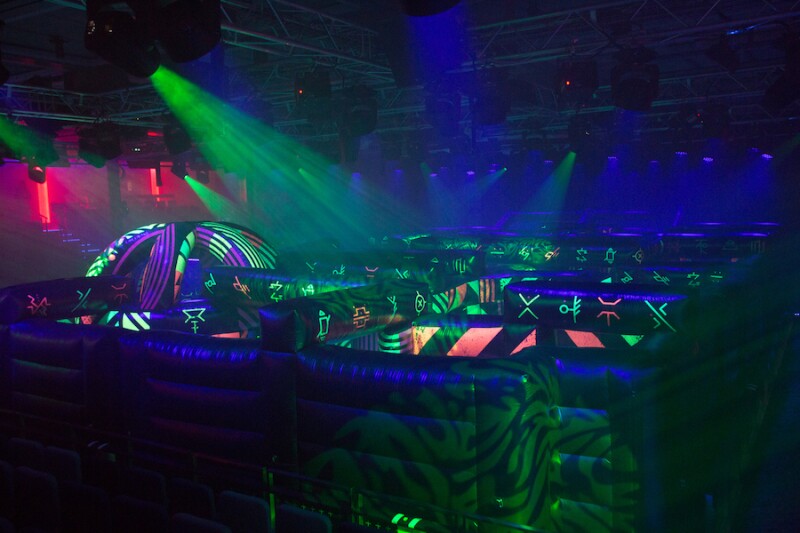 The impressive laser tag course on Royal Caribbean’s “Symphony of the Seas”