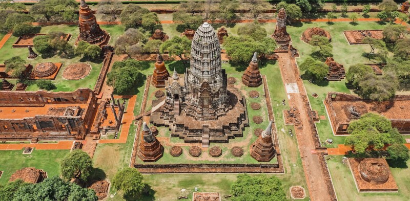 The Historic City of Ayutthaya in Bangkok, Thailand, is among the dozens of UNESCO World Heritage sites passengers will visit.