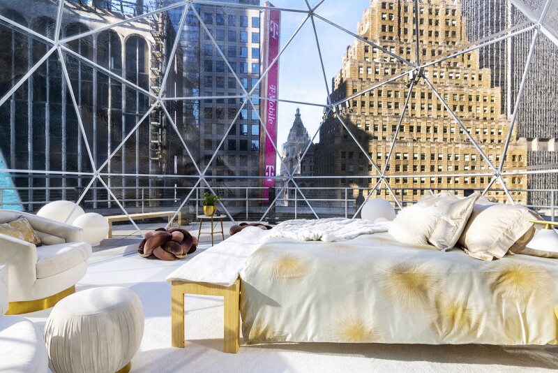 There is also an indoor bedroom for those worried about this bubble getting chilly.