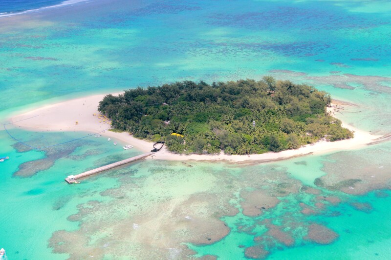 Managaha Island in the Northern Mariana Islands is popular for its white sand and clear water.