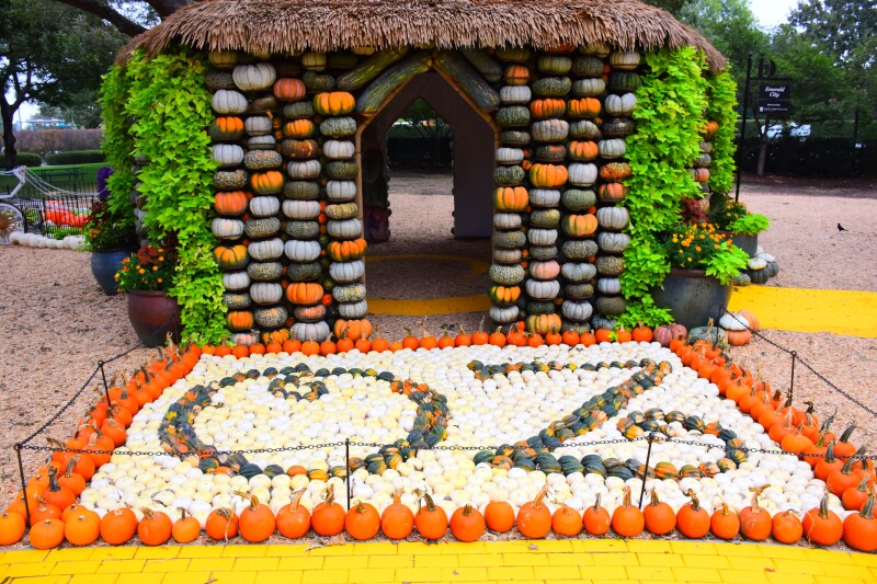 Last year’s festival featured scenes from “The Wizard of Oz” constructed from pumpkins.