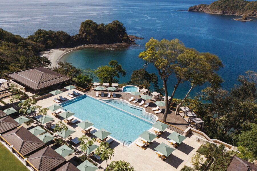 Pool and waterfront at Nekajui, a Ritz-Carlton Reserve