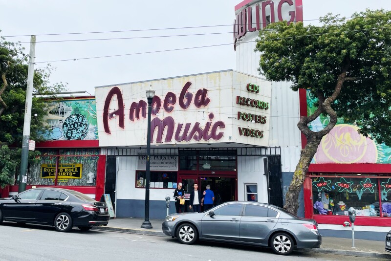 Amoeba Music store in the Haight neighborhood of San Francisco
