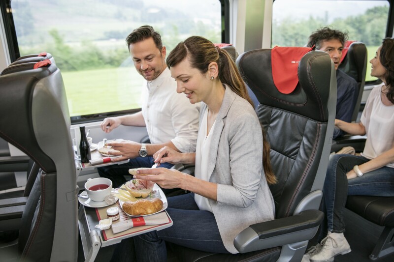 First Class aboard Austrian Federal Railways