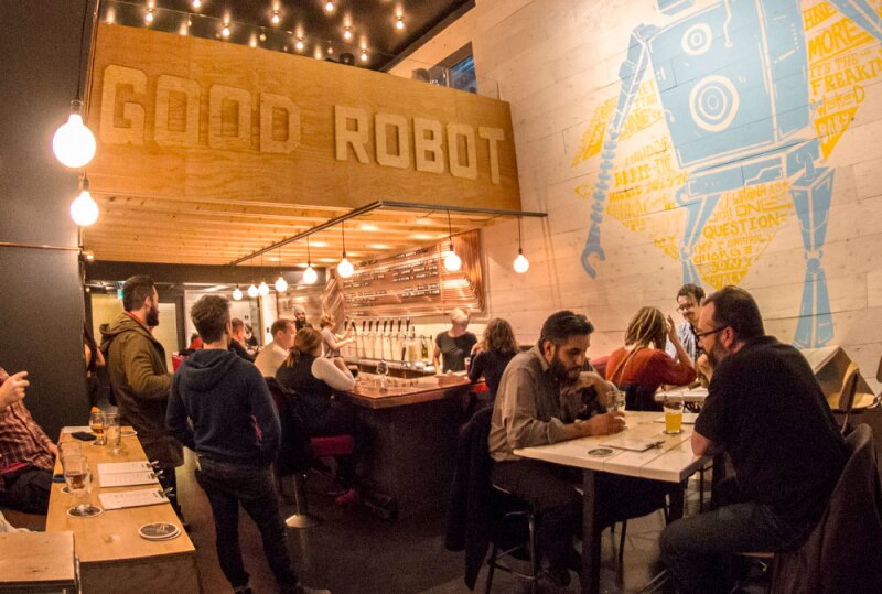 Stop by Good Robot as you make your way through the Good Cheer Trail.