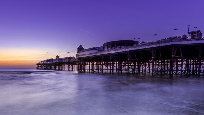 Also on the WMF list, the historic Central Pier in Blackpool, England, built in 1868.