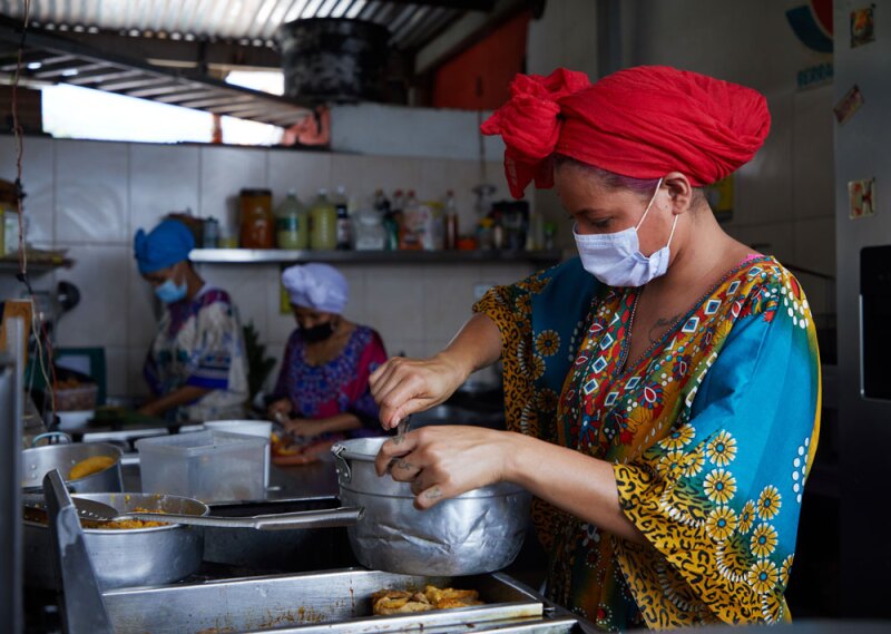 The Kitchen of Berracas is a women-owned restaurant and social enterprise in Comuna 13.
