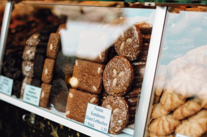 Gingerbread treats are some of the many tasty foods to munch on at Christmas markets.