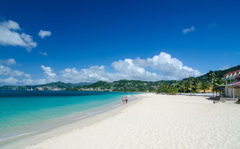 With its white sand and turquoise water, Grand Anse is a quintessential Caribbean beach.