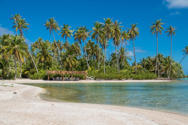Guests at Cocoperle Lodge can go out on fishing trips on the lagoon.