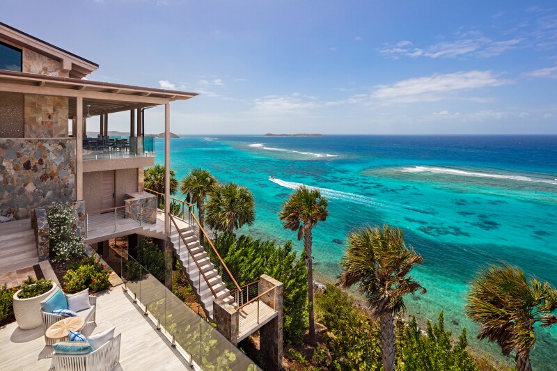 Oil Nut Bay features ocean views.