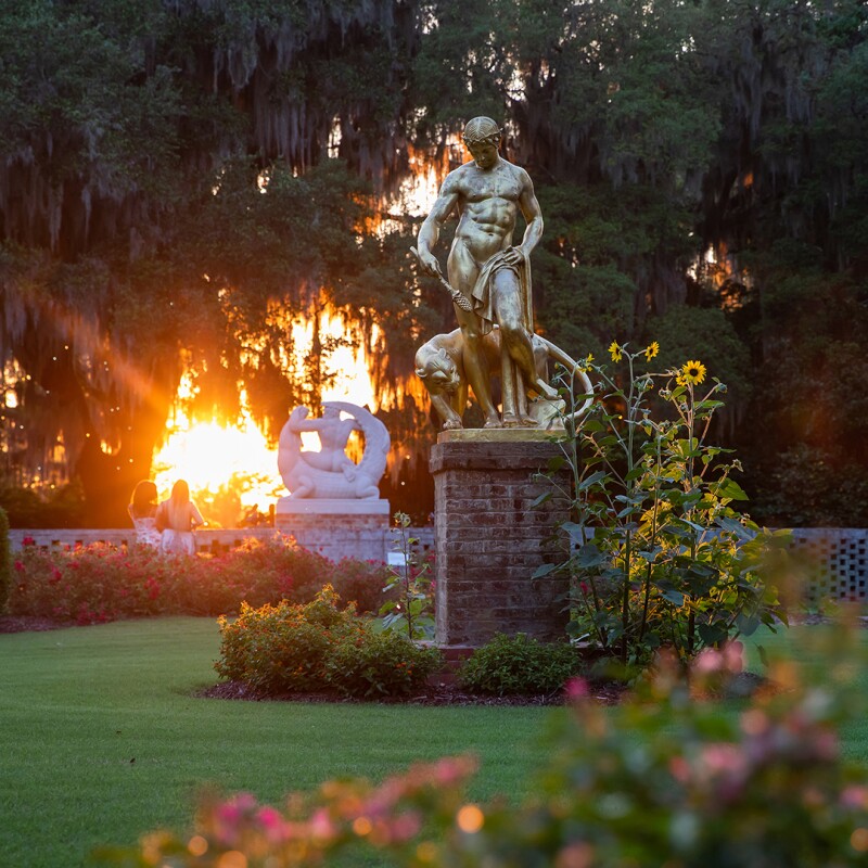 Known as one of the top public gardens in the country, Brookgreen Gardens also boasts an expansive collection of figurative sculptures.