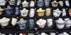 China, Hong Kong, Stanley Market, Chinese Teacup Display