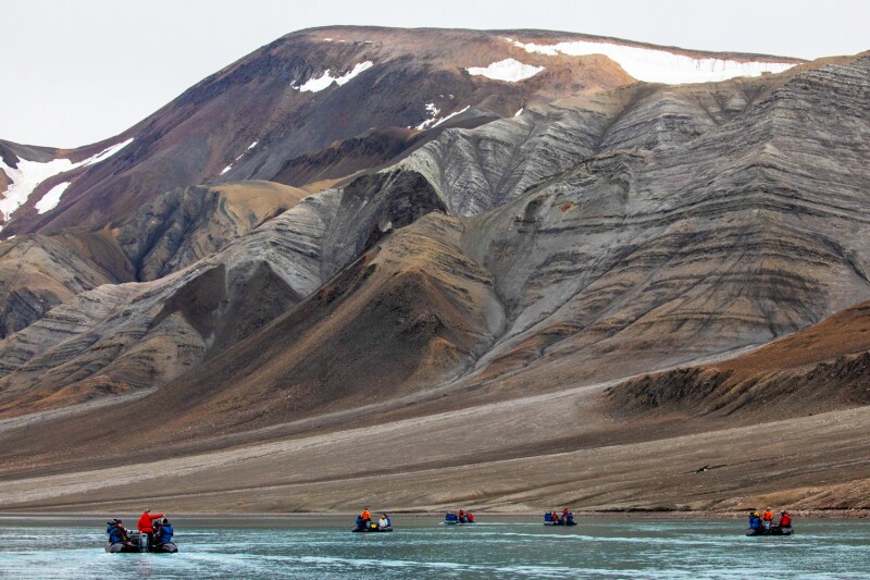 Zodiac cruising in Canada’s Tay Bay