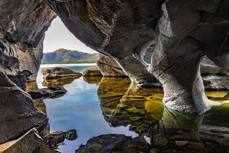 The Colleen Bawn Rock, Muckross Lake, Killarney National Park, County Kerry