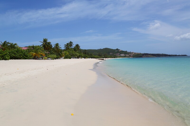 Grenada’s Grand Anse Beach features almost two miles of dazzling white sand.