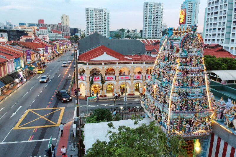 In Little India, the heady scent of incense, Tamil music, and markets will transport you across the Bay of Bengal.
