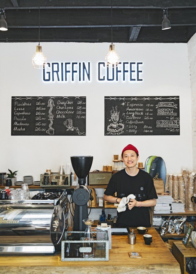 At Griffin Coffee in Jing'an, Zheng recommends the Caffè Americano.