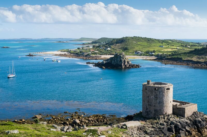 Crumbling castles and white-sand beaches are among the highlights on the islands.