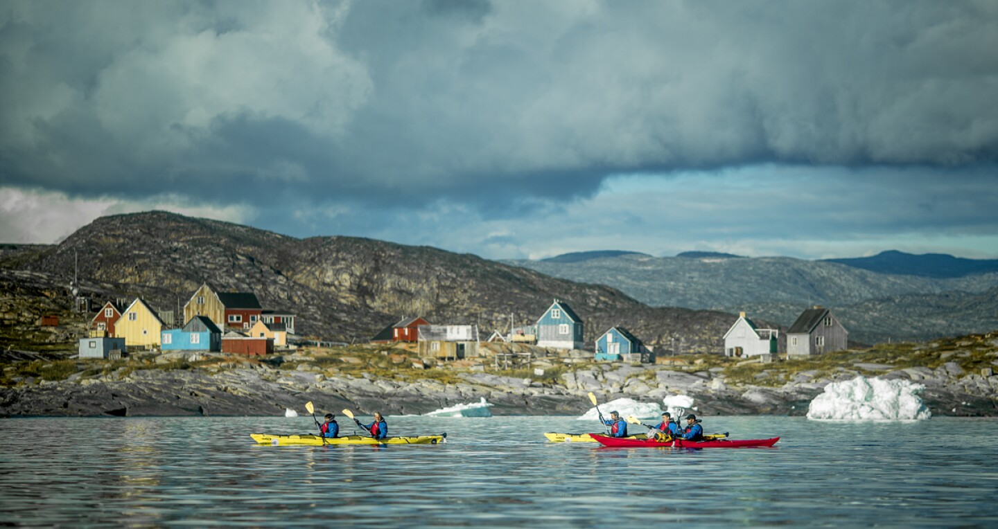 Kayaking in Disko Bay, Greenland