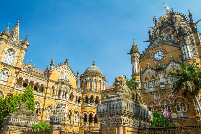 In addition to the Taj Mahal, you’ll also visit sites like Mumbai’s Victorian Chhatrapati Shivaji Terminus.