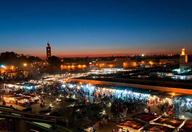 ambiance place jemaa el fna nuit