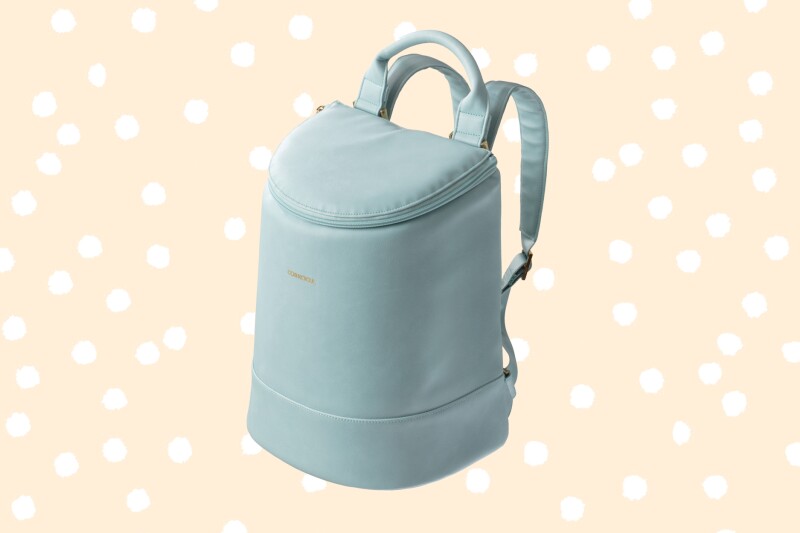 Light blue backpack wine cooler