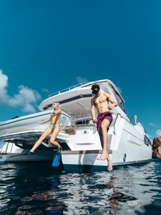 Explore the snorkeling treasure straight from your yacht.