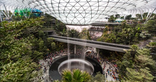 Back on top for the 13th time is Singapore's Changi Airport, a favorite for the world's tallest indoor waterfall