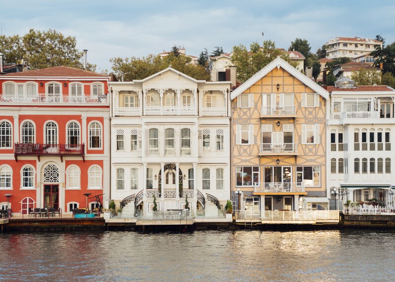 These waterside mansions, called yalıs, can be seen along both the Asian and European sides of the Bosphorus.