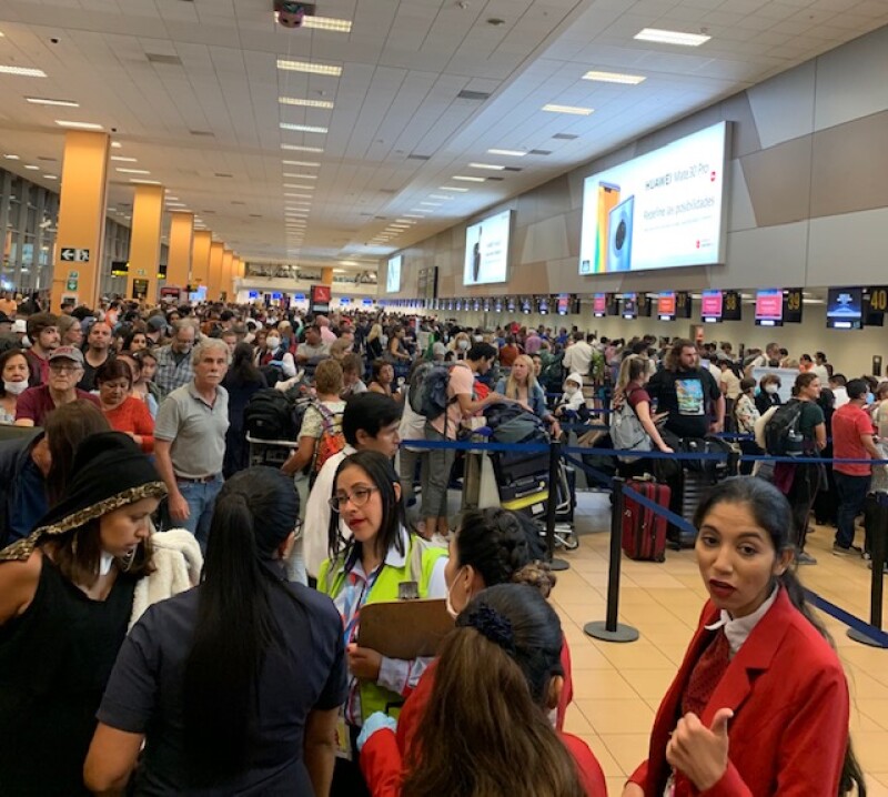 Upon arriving at the airport in Lima, Peru, Lisa DeSimone was confronted with chaos.