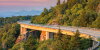 Morning light on the Lynn Cove Viaduct along the Blue Ridge Parkway in North Carolina