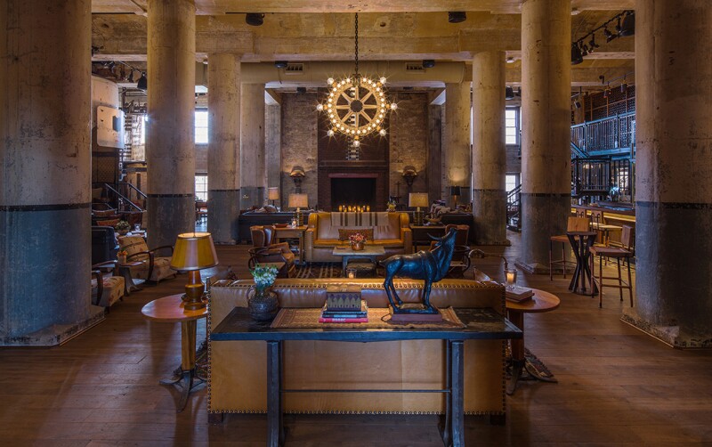 San Antonio’s Hotel Emma was once a brewery before it was reimagined—and revamped—by design firm Roman and Williams.