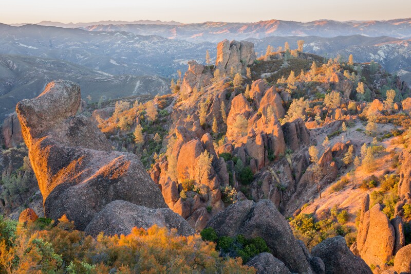 Hikers and climbers flock to the rocky Pinnacles National Park.