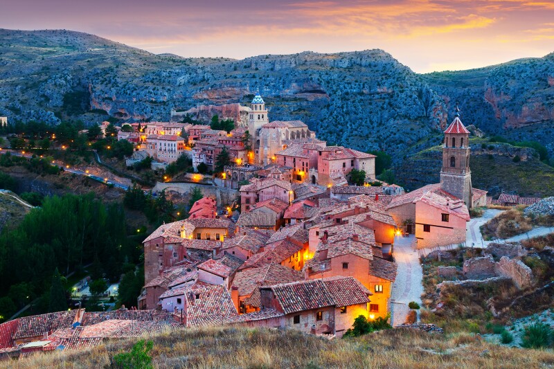Albarracín at twilight
