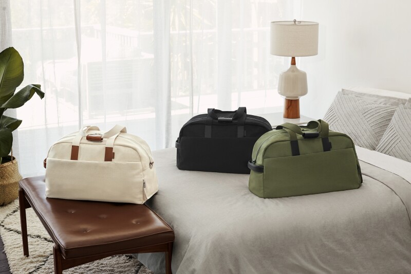 The new weekend bags are launching with three different colors.