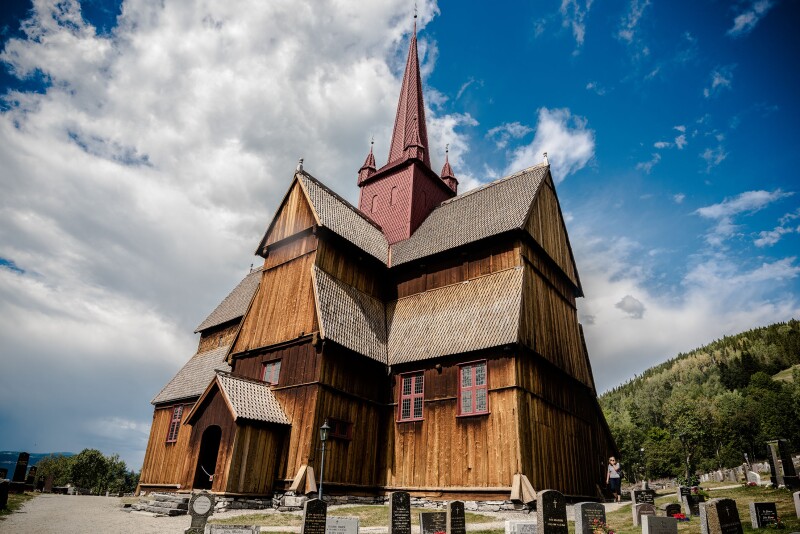 At the time of their construction in the Middle Ages, distinct, wooden stave churches were some of the most elaborate and technologically advanced structures in the region.