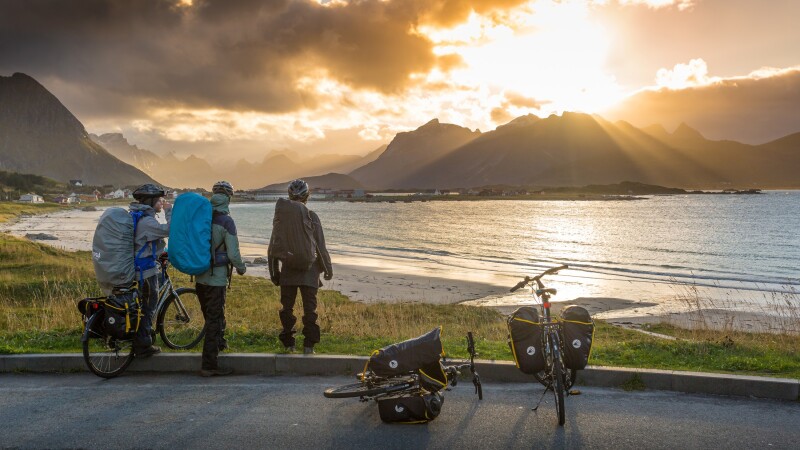 Norway’s freedom to roam rights make it easy to find a place to camp on a long-distance bike trip.