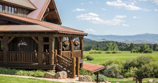 The main Trailhead Lodge at Brush Creek Ranch has 19 rooms.