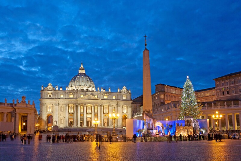 Rome’s architecture shines during the colder months.