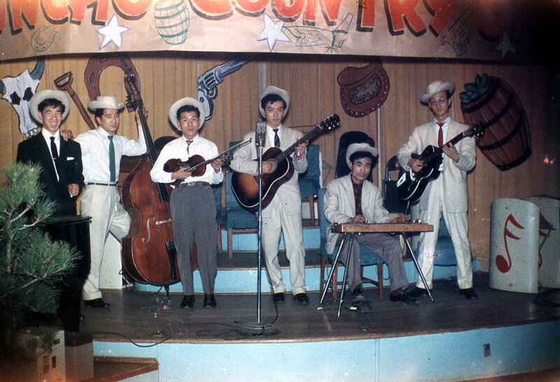 The Blue Rangers performing in Japan in the 1960s.