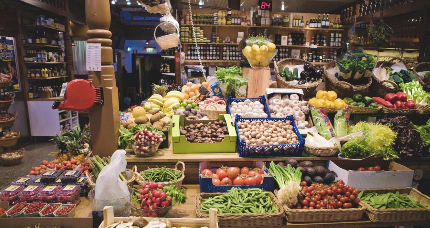 Produce in a market