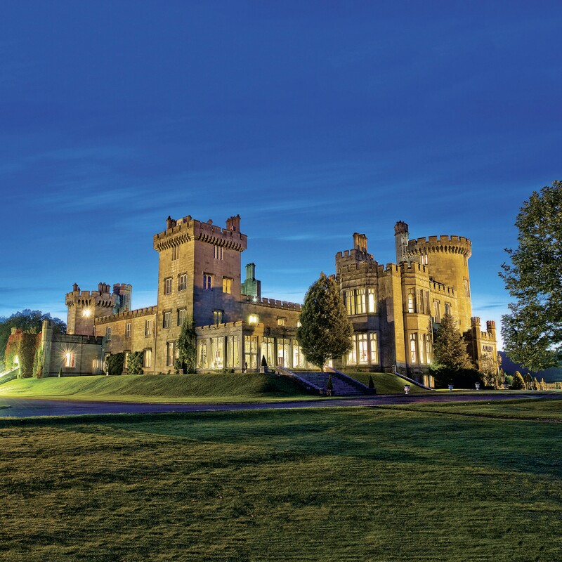 Dromoland Castle Hotel at Dusk