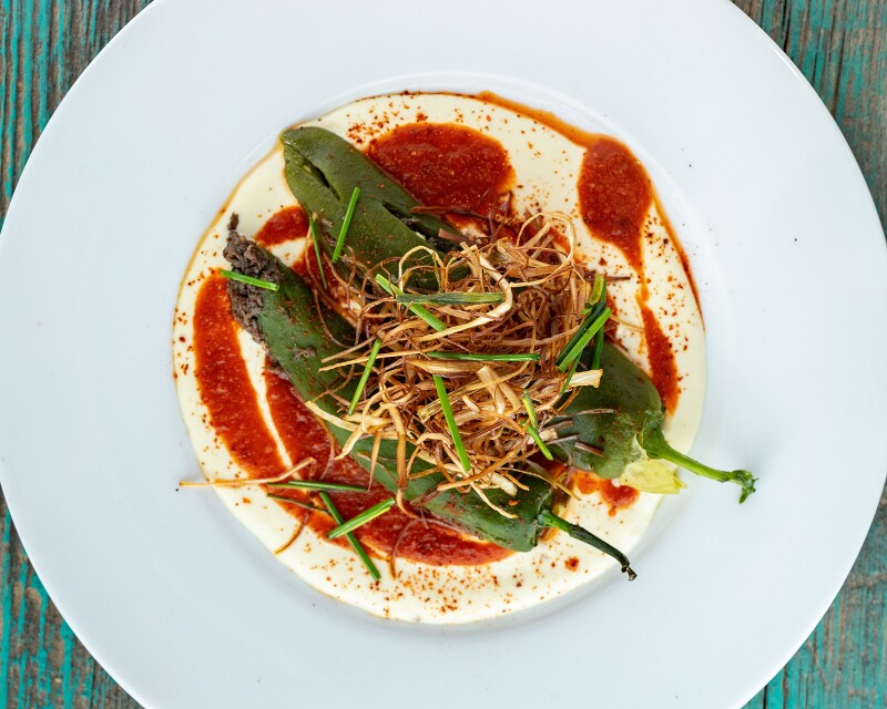 Head to Ghost Ranch to try spicy dishes made with local chili peppers.
