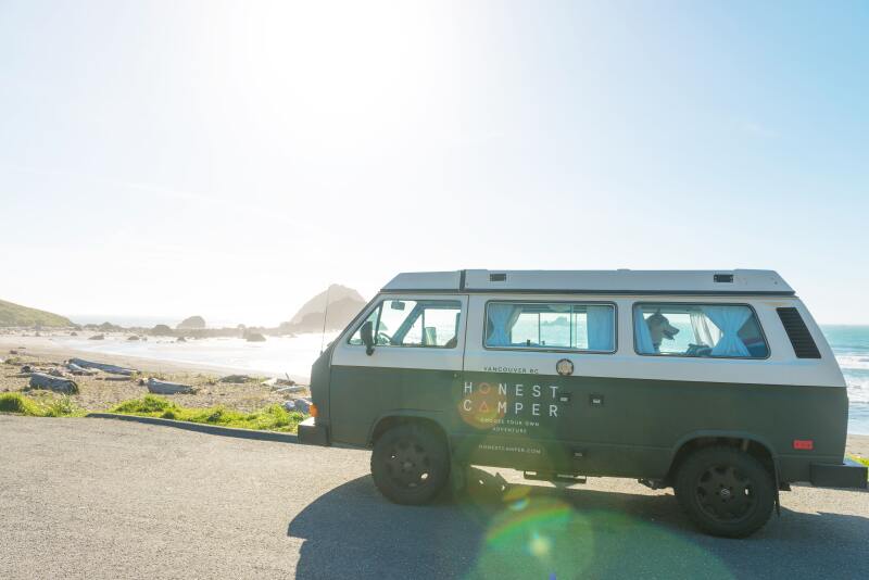 Honest Camper rents out three retro Westfalias and two Mercedes Sprinter Vans.