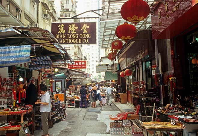 market of Cat Street in Mid-levels area, Hong-Kong Island, People¥s Republic of China, Asia