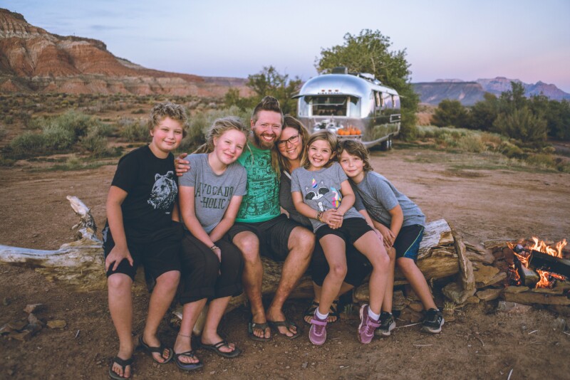 Jonathan Longnecker and his family spent six months renovating an Airstream for off-grid living.