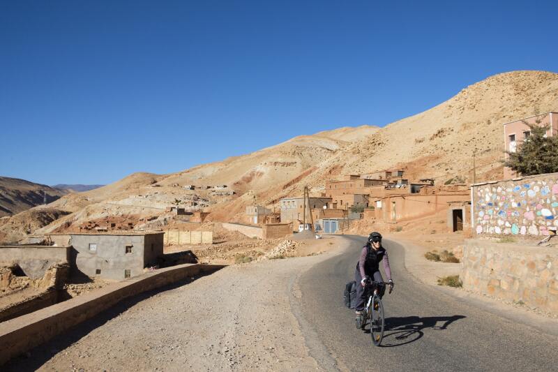 Peter and Celia cycled in a loop of the country starting in Marrakech.
