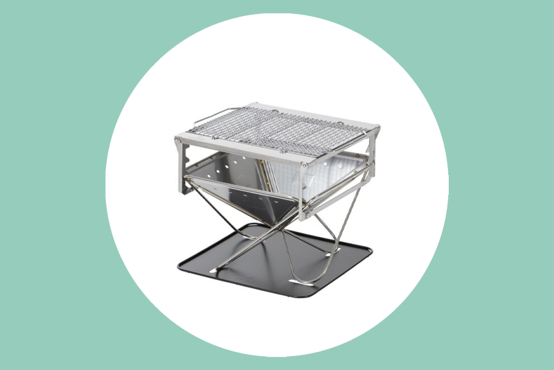 The Takibi Fire and Grill by Snow Peak will become the centerpiece of your campsite.